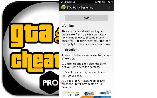 GTA SA Cheater APK V2.3 Latest Version For Android  APKWine
