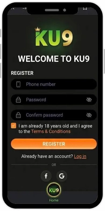 KU9 APK gaming app with fast registration process